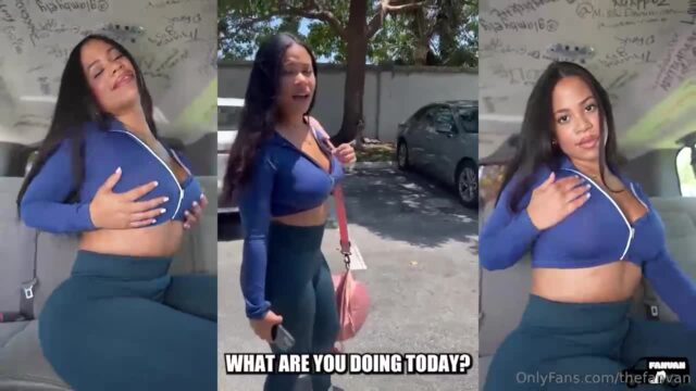 thefanbus onlyfans leak – Sluts babe masturbating with A dildo on bus